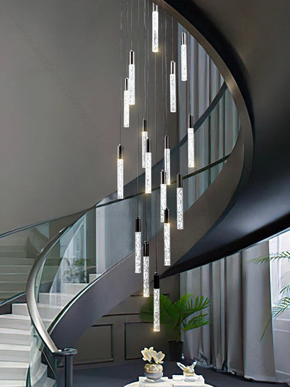 DecorBites™ Crystal Living Room Hotel Chandelier | Luxury Pendant Lamp for Kitchen Staircase