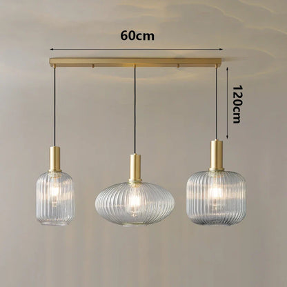 Modern Ring Glass Pendant Light