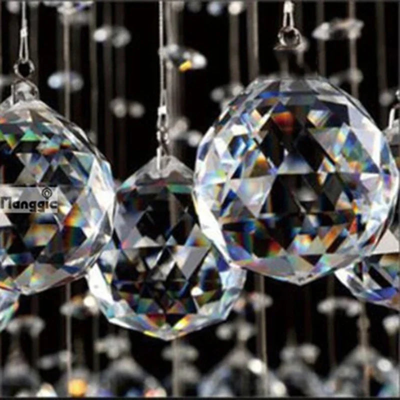 DecorBites™ Double Spiral Crystal Chandelier Superdense K9 Crystal Hotel Villa Ladder Chandelier