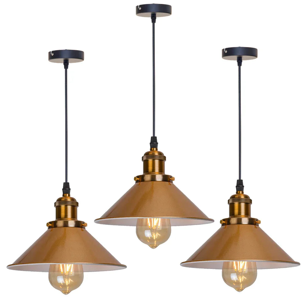 DecorBites™ Industrial Retro LED Hanging Chandelier Pendant Light for Home Dining, Bar, and Restaurant Décor