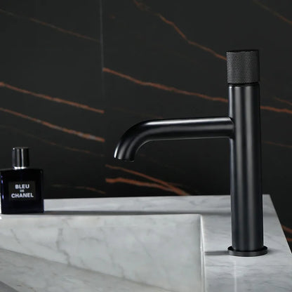 DecorBites™ Brushed Gold Basin Faucet - Single Handle, Deck Mounted Cold & Hot Water Mixer