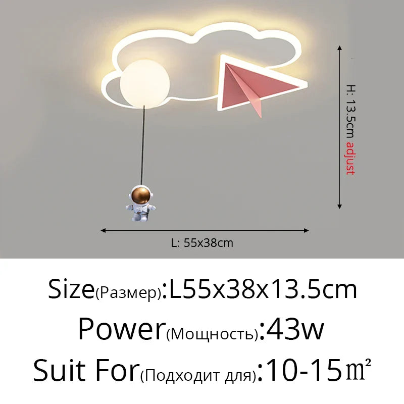 DecorBites™ Children's Room Ceiling Chandelier Light - Modern Dimmable Indoor Lighting