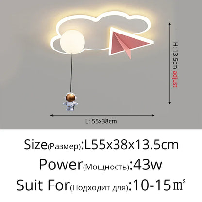 DecorBites™ Children's Room Ceiling Chandelier Light - Modern Dimmable Indoor Lighting