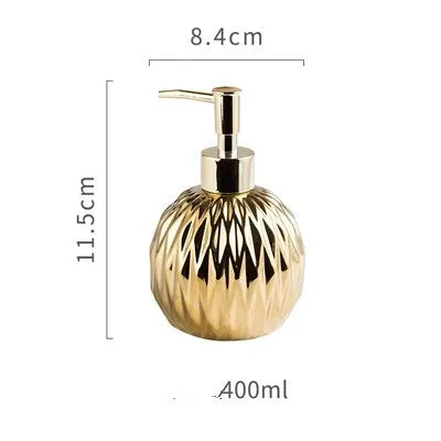 DecorBites™ Ceramic Liquid Soap Dispenser Set 400 ML