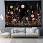 Decobites Moon Phase Nordic Flower Wall Hanging Tapestry