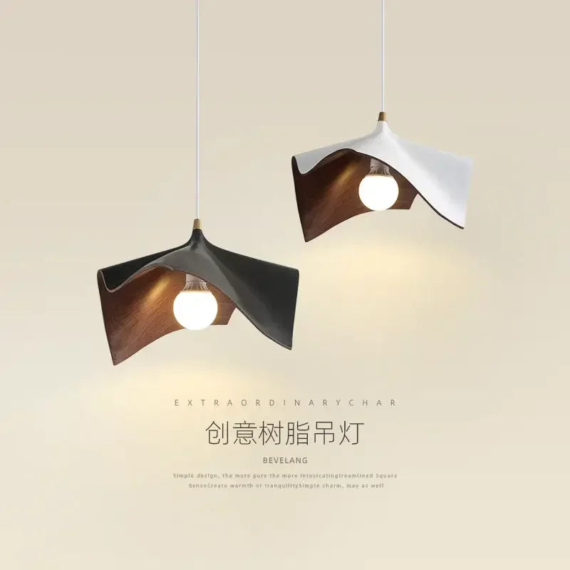 ثريا LED من DecorBites™ مصنوعة من الراتنج الأسود لغرفة المعيشة وغرفة النوم