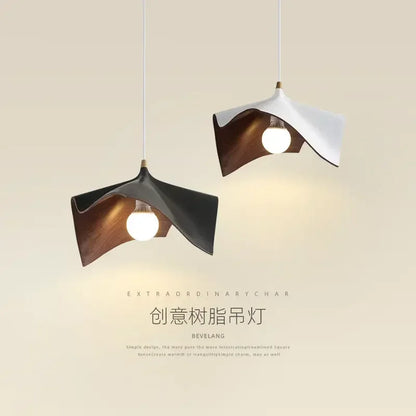 ثريا LED من DecorBites™ مصنوعة من الراتنج الأسود لغرفة المعيشة وغرفة النوم