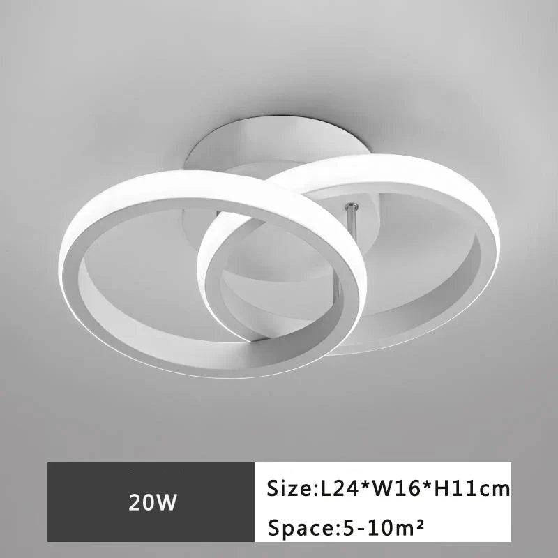 DecorBites™ LED Ceiling Lamp: Modern Indoor Lighting Fixture, 36W 32W 20W, Bedroom Corridor Balcony Foyer