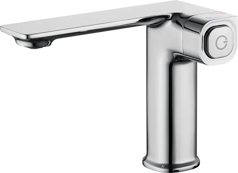 DecorBites™ Gray Sink Mixer with Memory Switch Single Handle Deck Mounted Tap