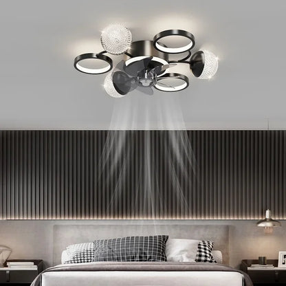 DecorBites™ LED Ceiling Fans with Lights Remote Control for Indoor Lighting
