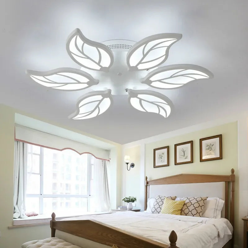 Iron Leaf LED Ceiling Lamp