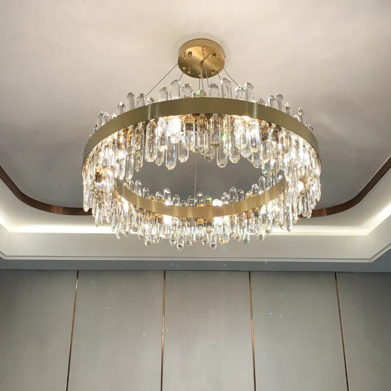 DecorBites™ Crystal Chandelier: Post-Modern High-End Luxury for Living Room, Bedroom, and Restaurant