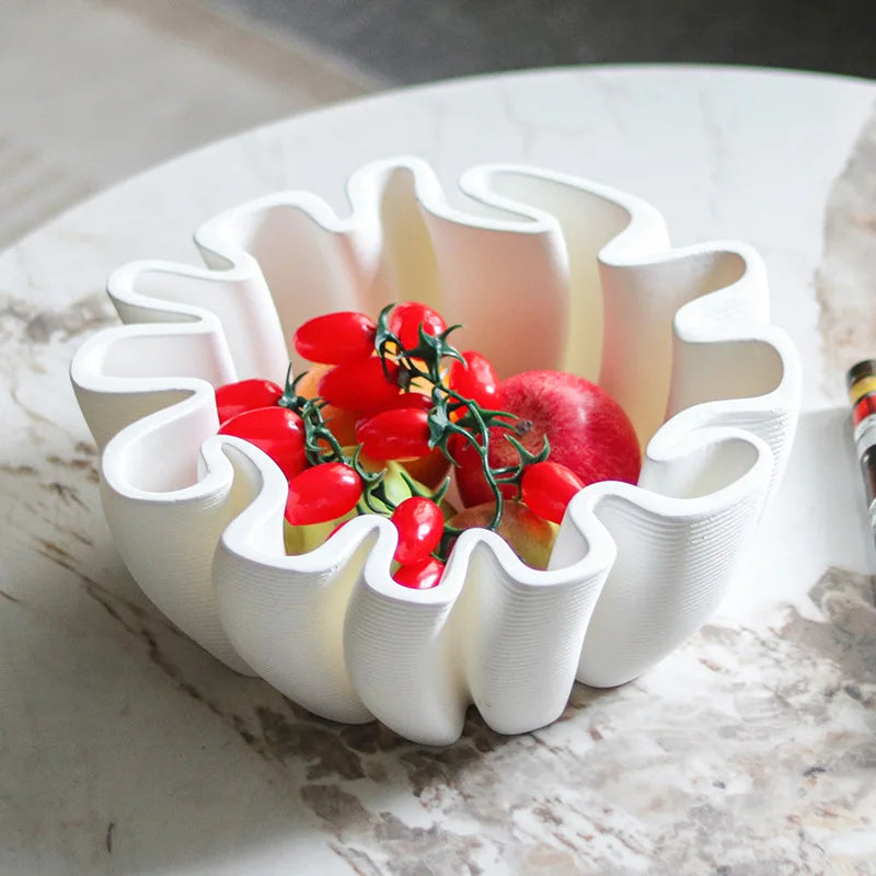 Bandeja para fruta DecorBites™ con rayas geométricas para decoración y almacenamiento del hogar