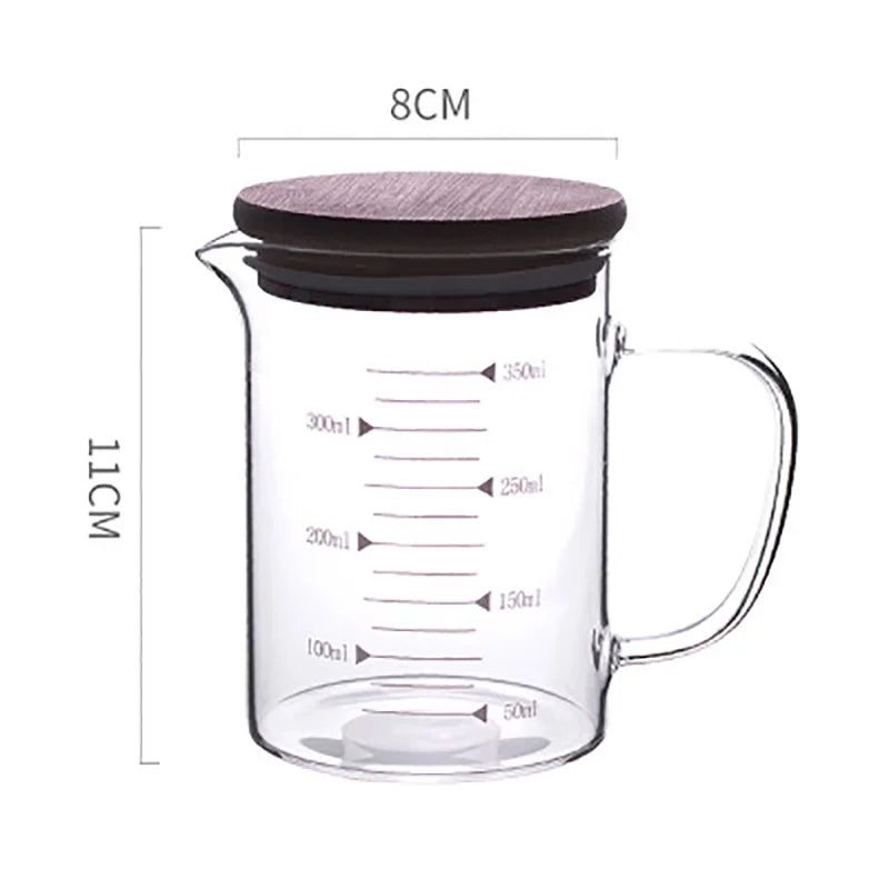 DecorBites™ Heat-Resistant Glass Beaker Mug with Thickened Scale - 2022