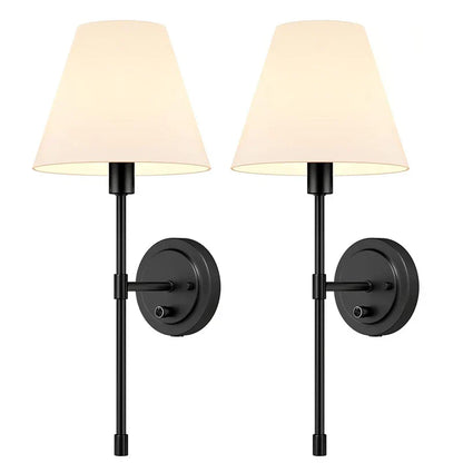 DecorBites™ American Fabric Wall Lamp for Dining Living Bedroom Bathroom Hotel Stair Mirror