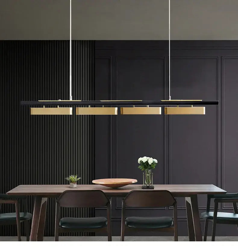 DecorBites™ LED Strip Pendant Lights for Modern Home Dining