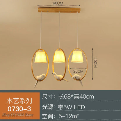 DecorBites™ Bird Glass Pendant Light: Modern Nordic Kitchen Hanging Lamp for Home Decor