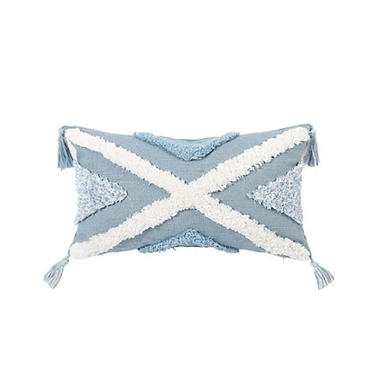 Fundas de almohada DecorBites™ con borlas geométricas y mechones para decoración del hogar