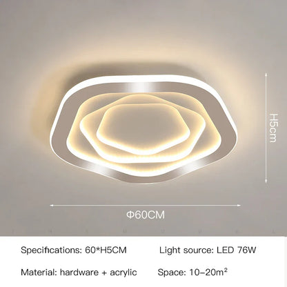 DecorBites™ Gold Luxury LED Ceiling Chandelier for Modern Living Rooms, Bedrooms, and Kitchens