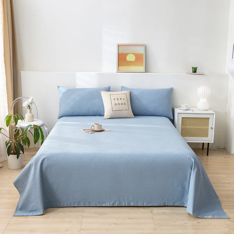 DecorBites™ Cartoon Printed Cotton Bedspread | Queen King | Durable Coarse Cloth | All Seasons