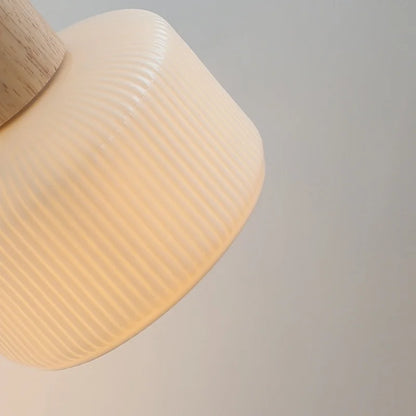 DecorBites™ LED Wall Lights Wood White Ceramic Rotate, Living Room Bedside Lamp