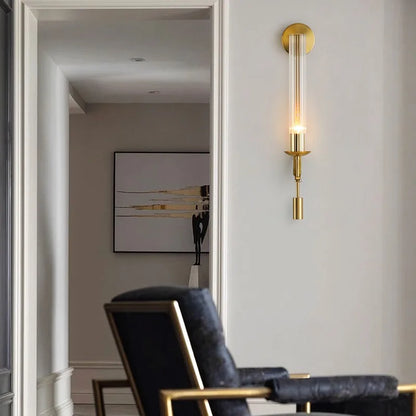 Decorbites™ Gold-Glas-Wandleuchte: Moderne amerikanische nordische Retro-Vintage-Beleuchtung für die Hausdekoration