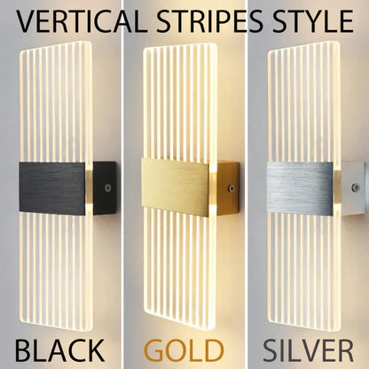 ديكوربايتس™ مصباح حائط LED بمستشعر لمس أكريليك، شمعدانات عصرية، إضاءة داخلية 6 وات لديكور المنزل