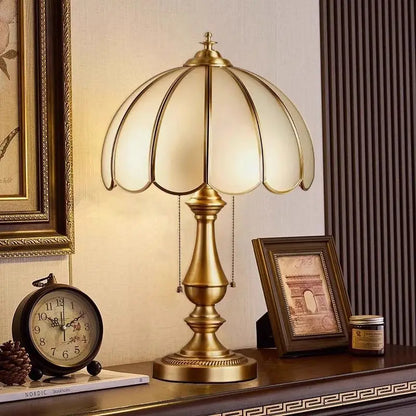 DecorBites™ Crystal Glass Brass LED Floor Lamp for Luxury Living Room Bedroom Study