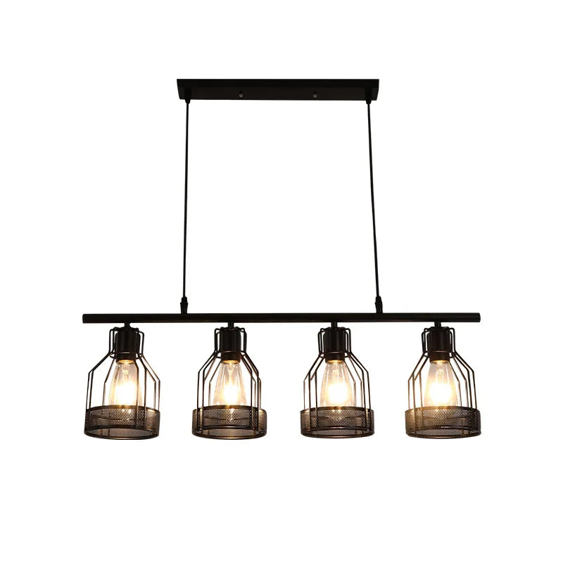 DecorBites™ Industrial Loft Chandelier for Living Room Bedroom Coffee Shop Dining Area