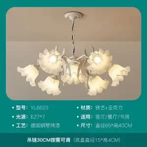 Decorbites™ LED-Blütenkronleuchter: Französischer Retro-Stil für Schlafzimmer, Wohnzimmer, Restaurant