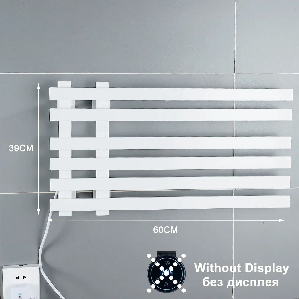 DecorBites™ Electric Towel Warmer Rack Thermostatic Digital Display Stainless Steel Holder