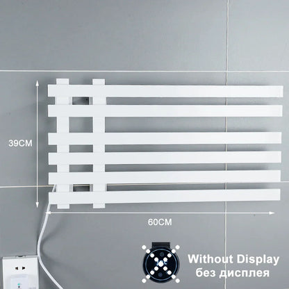 DecorBites™ Electric Towel Warmer Rack Thermostatic Digital Display Stainless Steel Holder