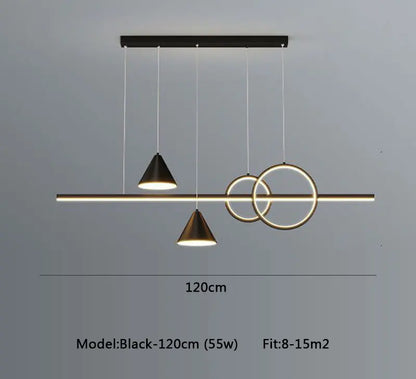 DecorBites™ LED Pendant Light: Modern Minimalist Chandelier for Dining Room, Living Room, Kitchen, Bedroom