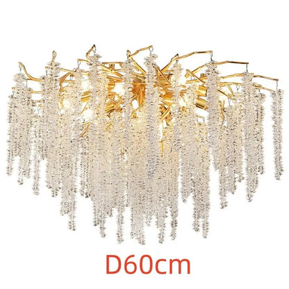 DecorBites™ Crystal Tassel LED Chandeliers for Luxury Home Decor