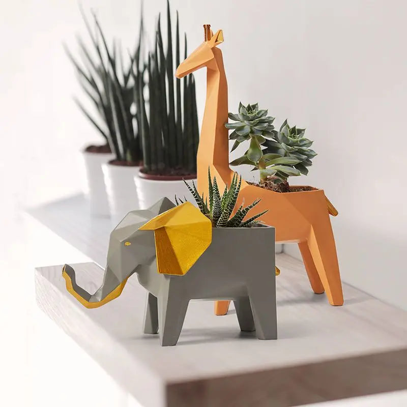 "Escultura de papel 3D de jirafa DecorBites™ para decoración del hogar y la oficina - Modelo de origami hecho a mano"