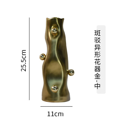 مزهرية كروية هندسية من DecorBites™: تنسيق زهور خزفي فريد لديكور المنزل