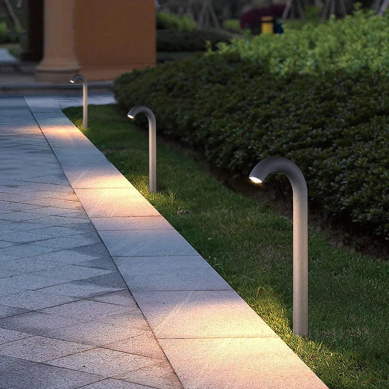 DecorBites™ LED Outdoor Aluminum Pillar Courtyard Garden Bollard Light for Modern Landscape Lighting