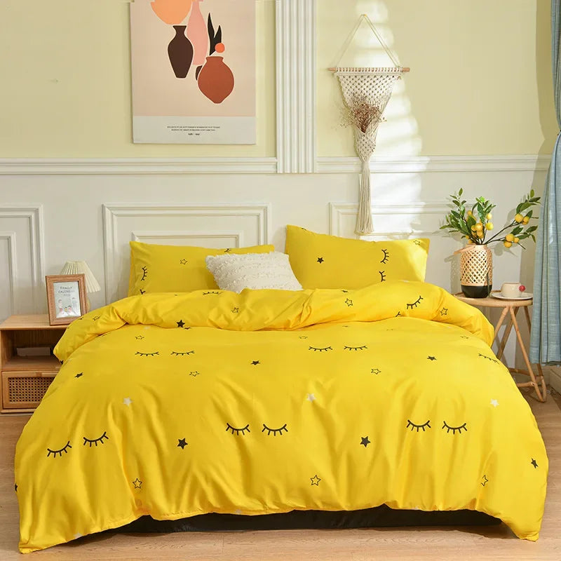 Decobites Butterfly Print Bedding Set - Duvet Cover, Bed Sheets, Pillowcases