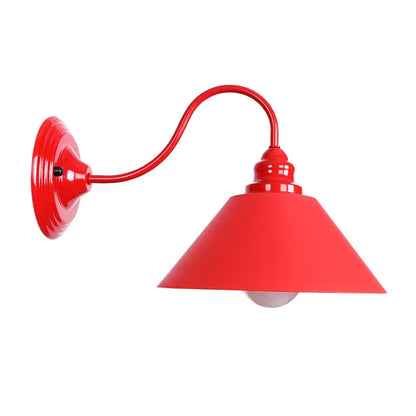 Decorbites™ Luces de Pared LED Rojas Edison - Lámpara de Mesa Industrial Vintage de Hierro