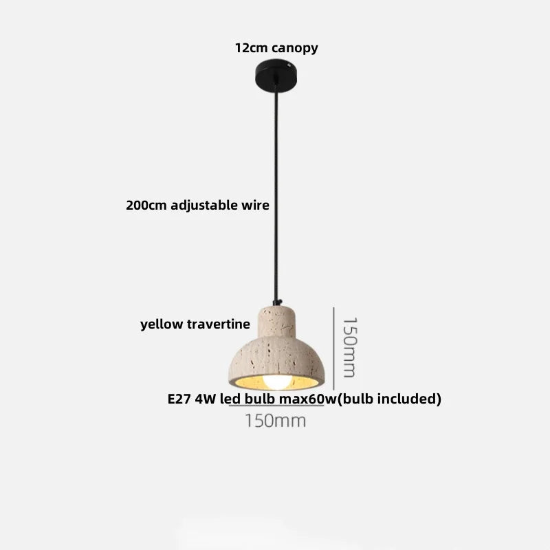 DecorBites™ Cave Stone LED Pendant Lamp - Nordic Modern Hanging Light