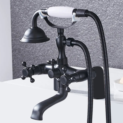 مجموعة خلاط حوض استحمام ودش من DecorBites™ من الكروم العتيق للحمام