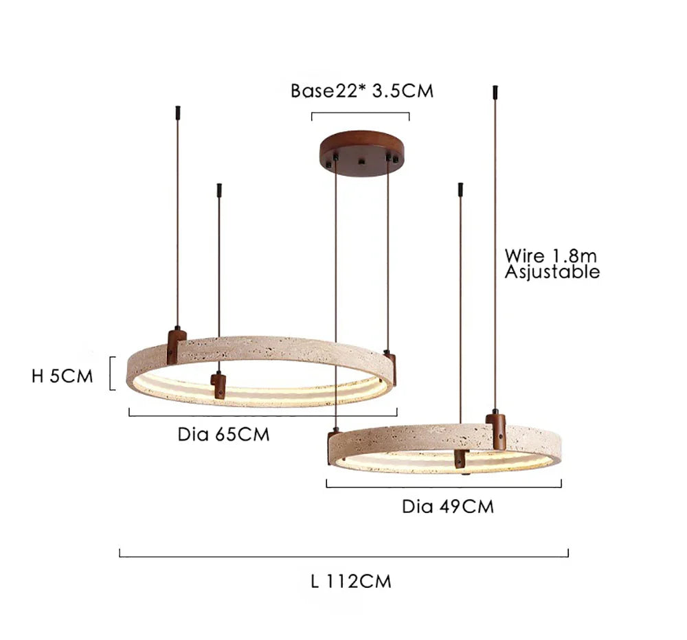 DecorBites™ Cave Stone Chandelier Pendant Light - Luxury Nordic Living Room Fixture