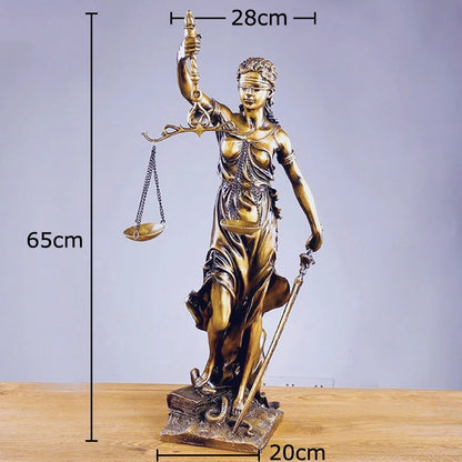 DecorBites™ Justice Goddess Resin Sculpture - Room Aesthetic Decor