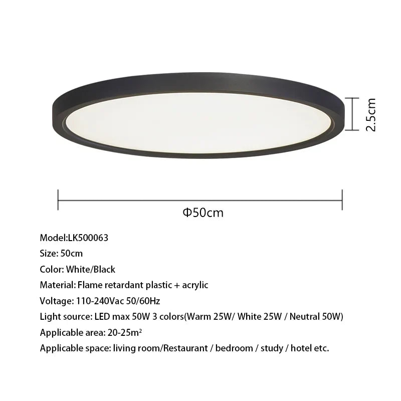 DecorBites™ LED Ceiling Light for Home Lighting - Modern Fixture for Living Room, Bedroom, Kitchen