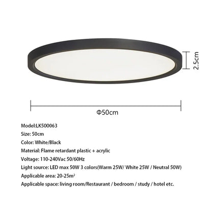 DecorBites™ LED Ceiling Light for Home Lighting - Modern Fixture for Living Room, Bedroom, Kitchen