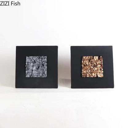 ديكور بايتس™ - زينة جدارية من القماش المذهب - ديكور منزلي عصري