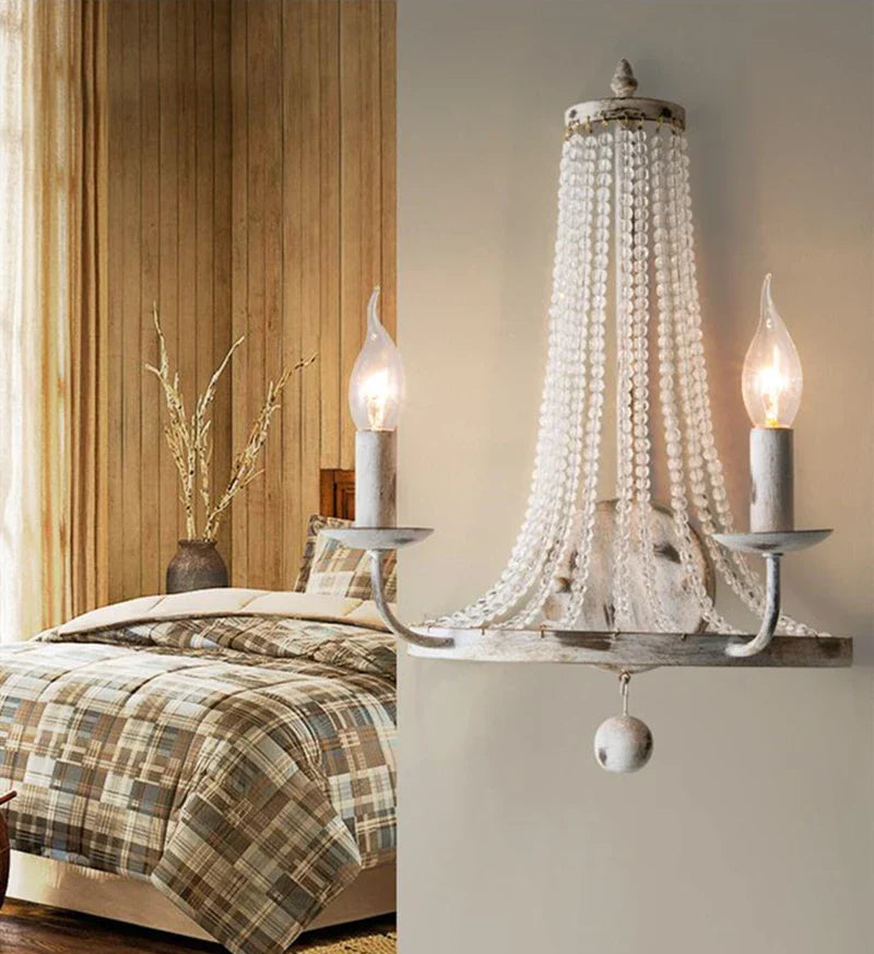 DecorBites™ Crystal Tassel Wall Lamp: Elegant LED Lighting for Home, Hotel, and Lobby Decor