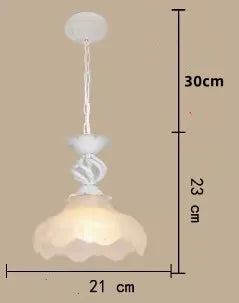 DecorBites™ Industrial Loft Chandelier with Glass Lampshade Lighting Fixture