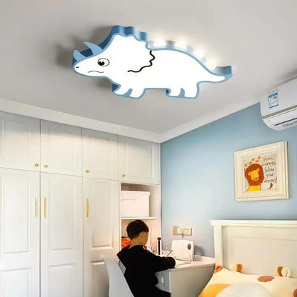 DecorBites™ Kids Bedroom Ceiling Lamp Full Spectrum Eye Protection Cream Wind Airplane Theme