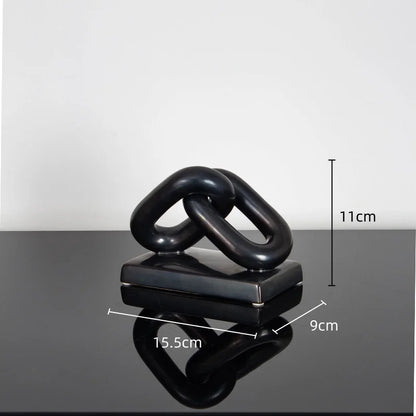 DecorBites™ Golden Chain Skeleton Lock Home Decoration Figurine